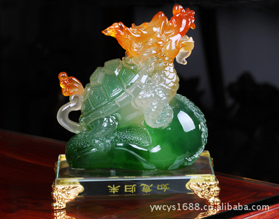 招財納福，如意歸來——熱銷仿玉樹脂工藝品龍龜貔貅鑒賞